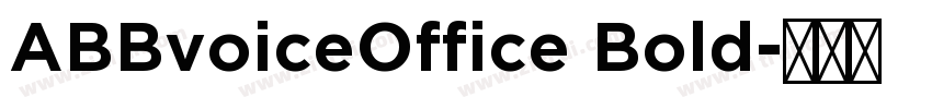 ABBvoiceOffice Bold字体转换